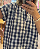 Robe Vichy bleu marine