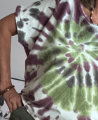 Sweat tie and dye marron/kaki