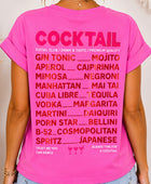Teeshirt Cocktail rose