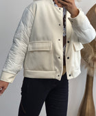 Blouson blanc cassé