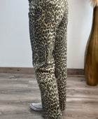 Jeans wide leg leopard