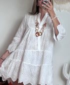 Robe broderie anglaise blanche TU 38/44
