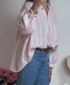 Chemise Ambre rayée pastel