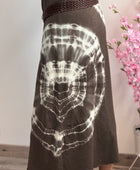 Robe teeshirt tie and dye marron