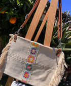 Sac bohème crochet crème