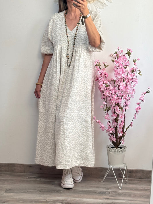 Robe bohème gaz de coton
Léo beige TU 36/46