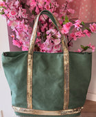 Sac vanes toile verte (grand modèle)
