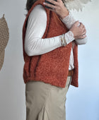 Veste sans manches terracotta