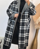 Manteau réversible gris