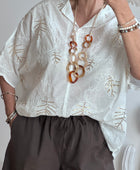 Blouse bohème blanche