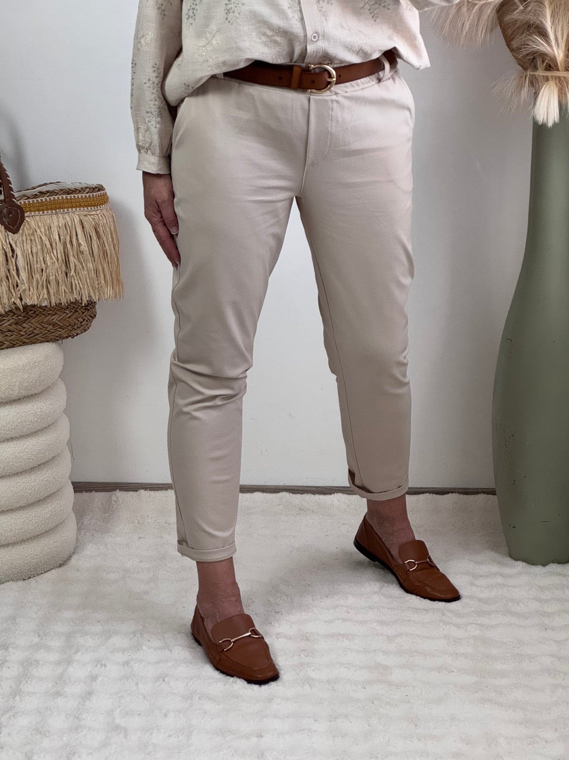 Pantalon Lucas beige Taille du M au XXL