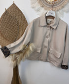 Veste suédine beige TU 36/42
