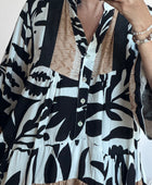 Blouse camélia noir