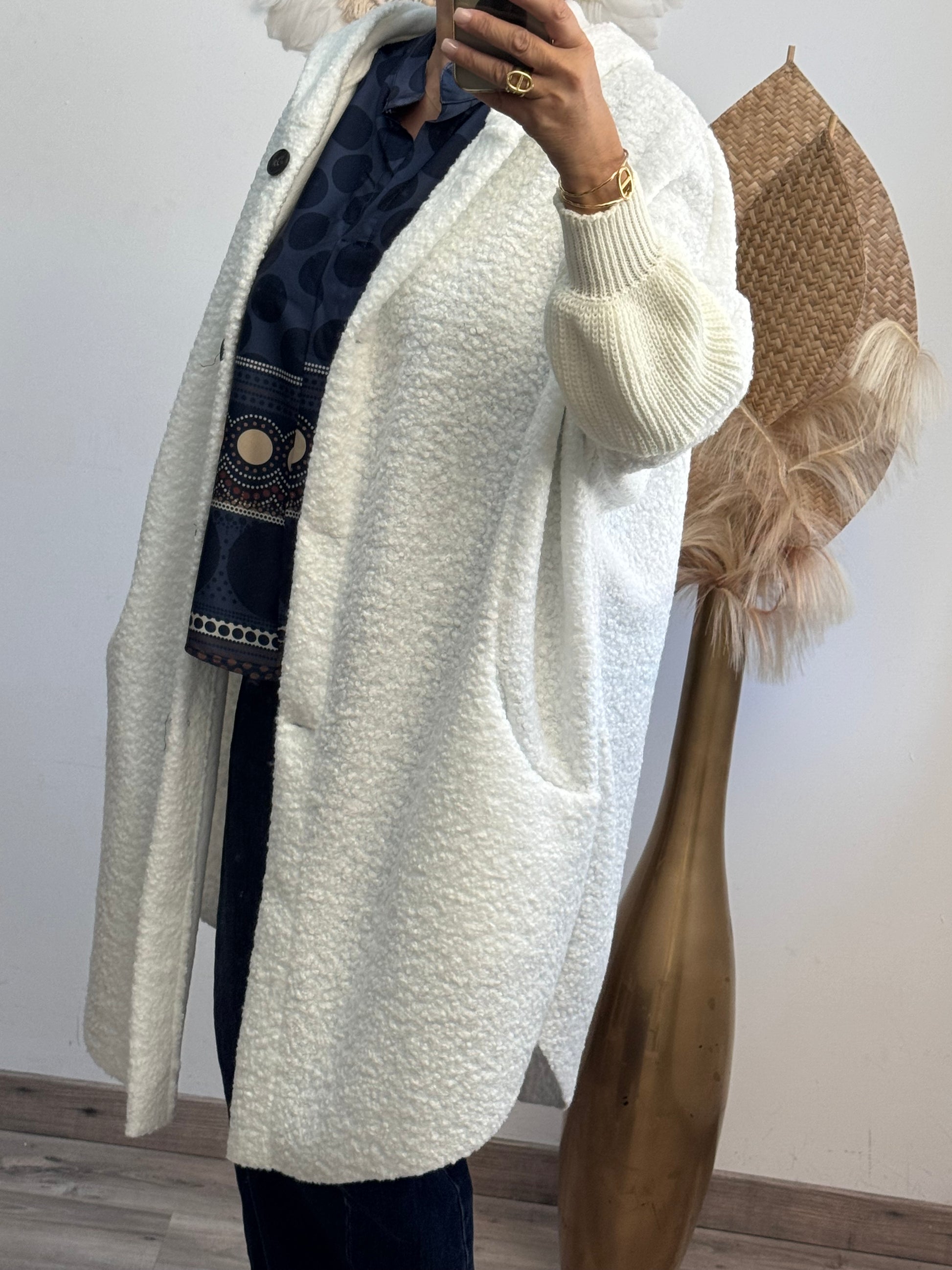 Manteau Marceau blanc