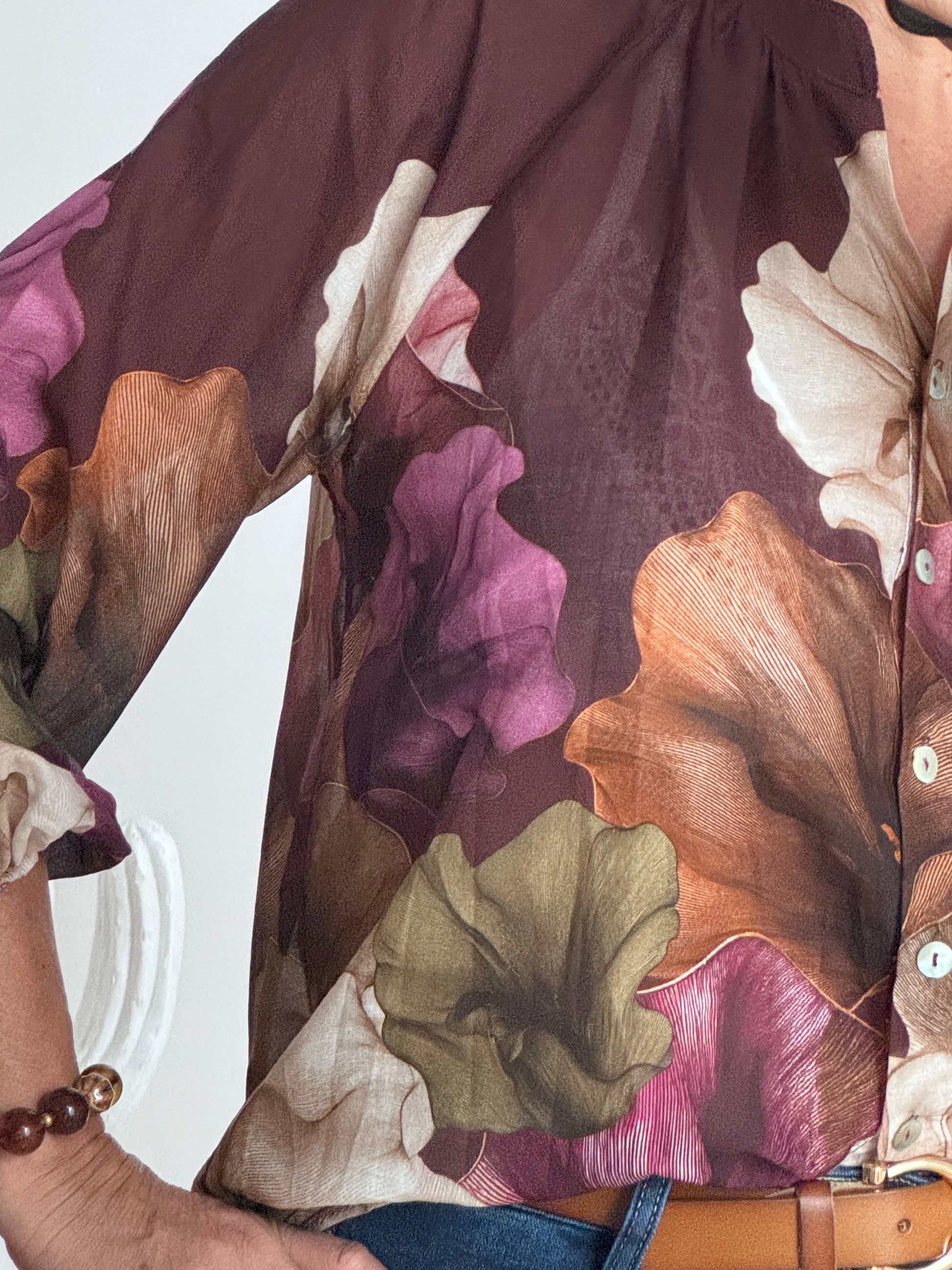 Blouse Lola lie de vin