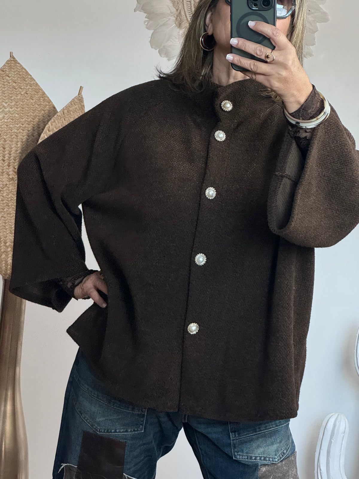 Veste Agathe marron