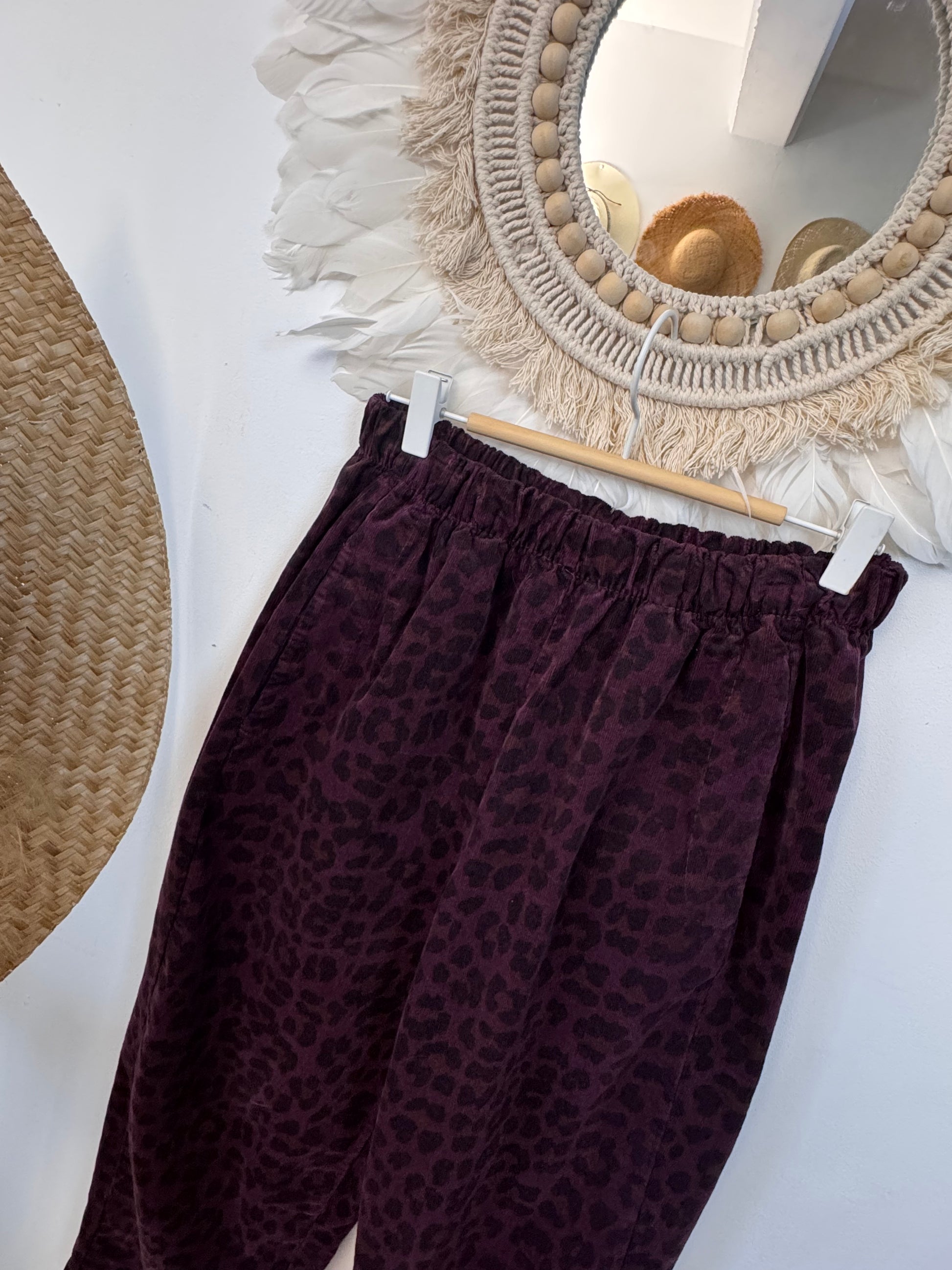 Pantalon Léo lie de vin