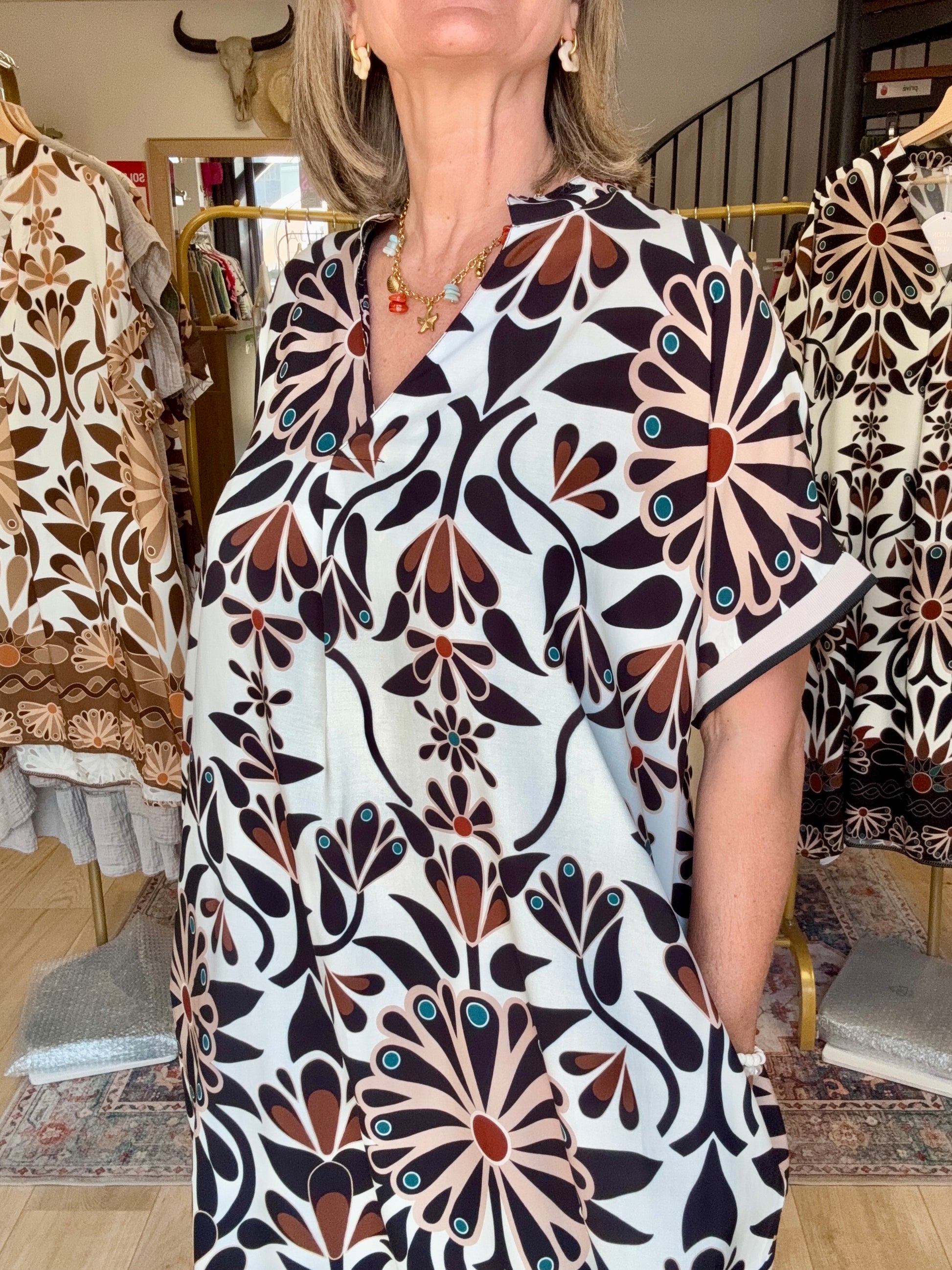 Robe Emma version longue noire TU 40/48