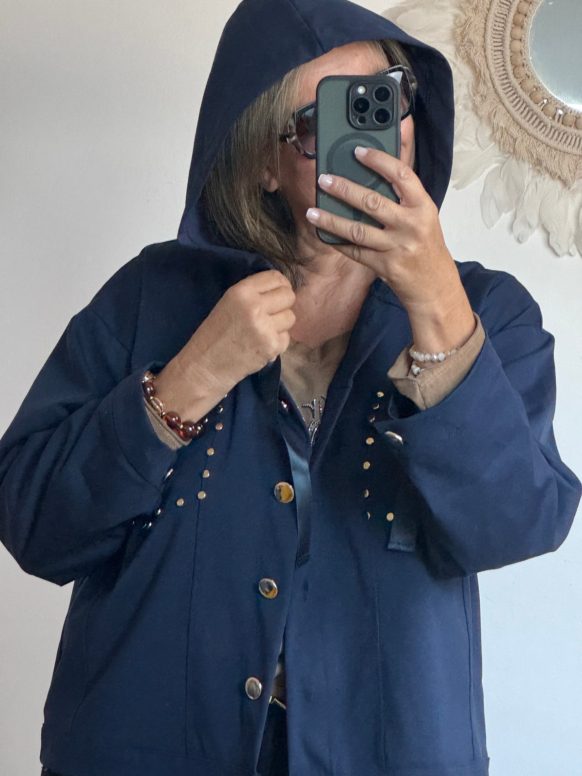 Veste casuel gold marine