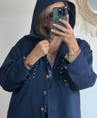 Veste casuel gold marine