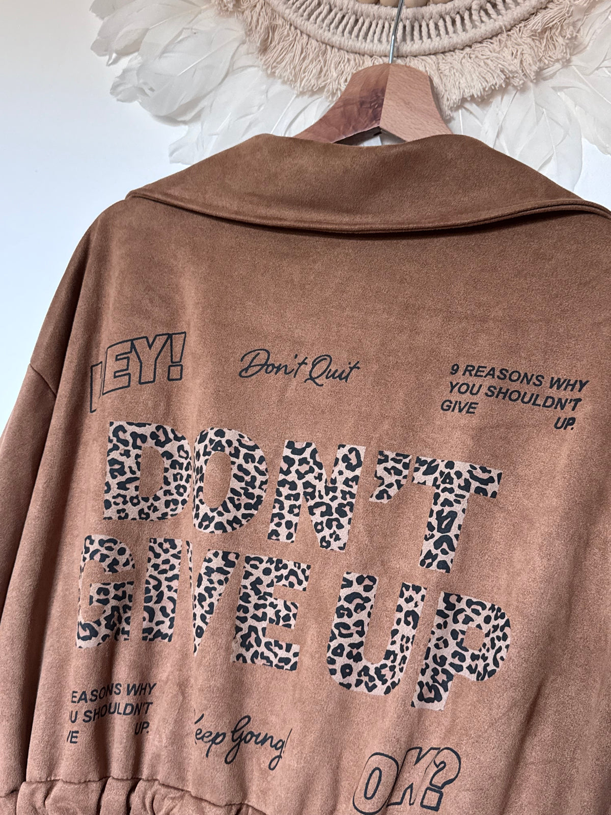 Manteau Arizona suédine camel