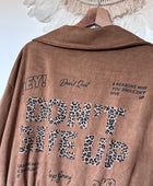 Manteau Arizona suédine camel