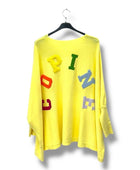 Pull oversize copine jaune TU 40/54