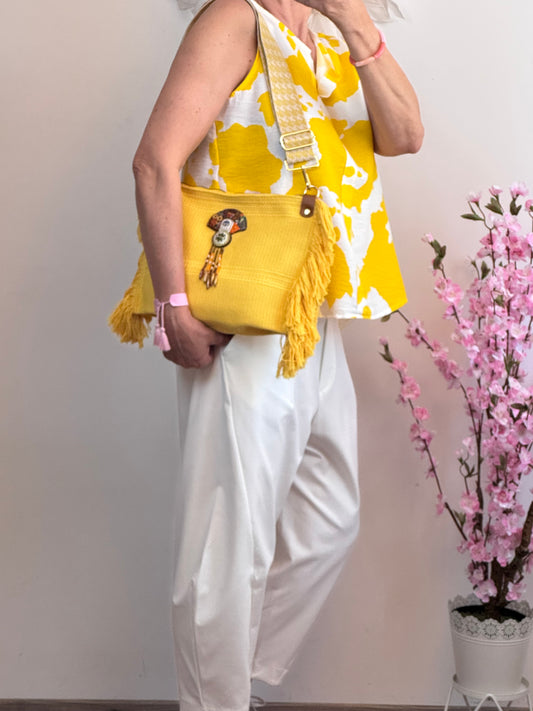 Sac bohème jaune