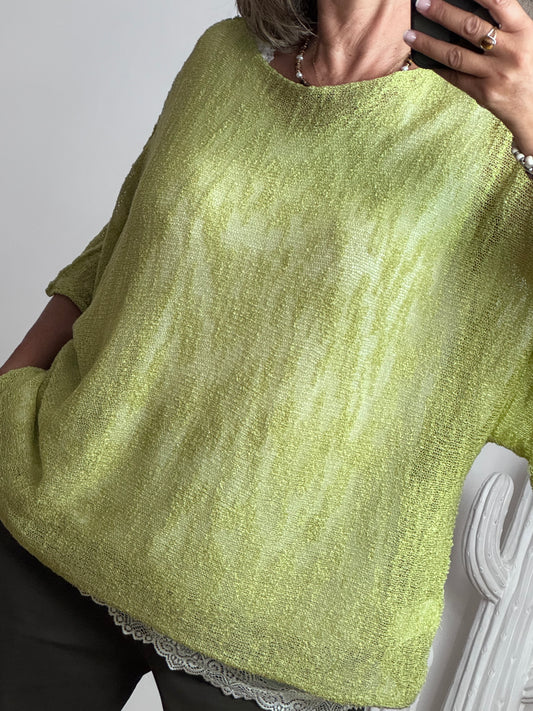 Pull Raphaël vert