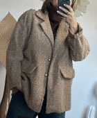 Veste moumoute camel