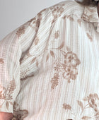 Chemise Jade floral beige