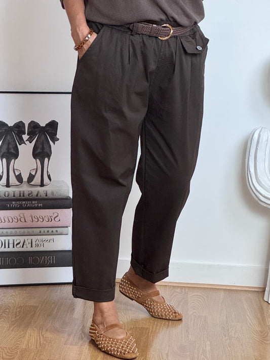 Pantalon confort Arthur marron TU 38/48