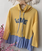 Sweat-shirt chemise jaune TU 36/44