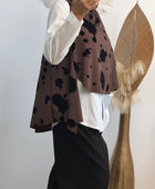 Blouse asymétrique cow marron