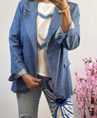 Veste blazer jean bleu clair TU 38/44
