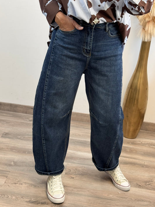 Jeans balloon bleu