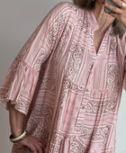 Robe Léa bandana rose