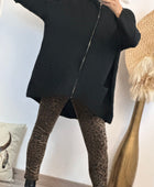 Gilet long oversize noir jolie formes TU 44/50