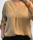 Blouse Léa camel