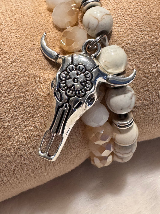 Bracelets tête de buffle