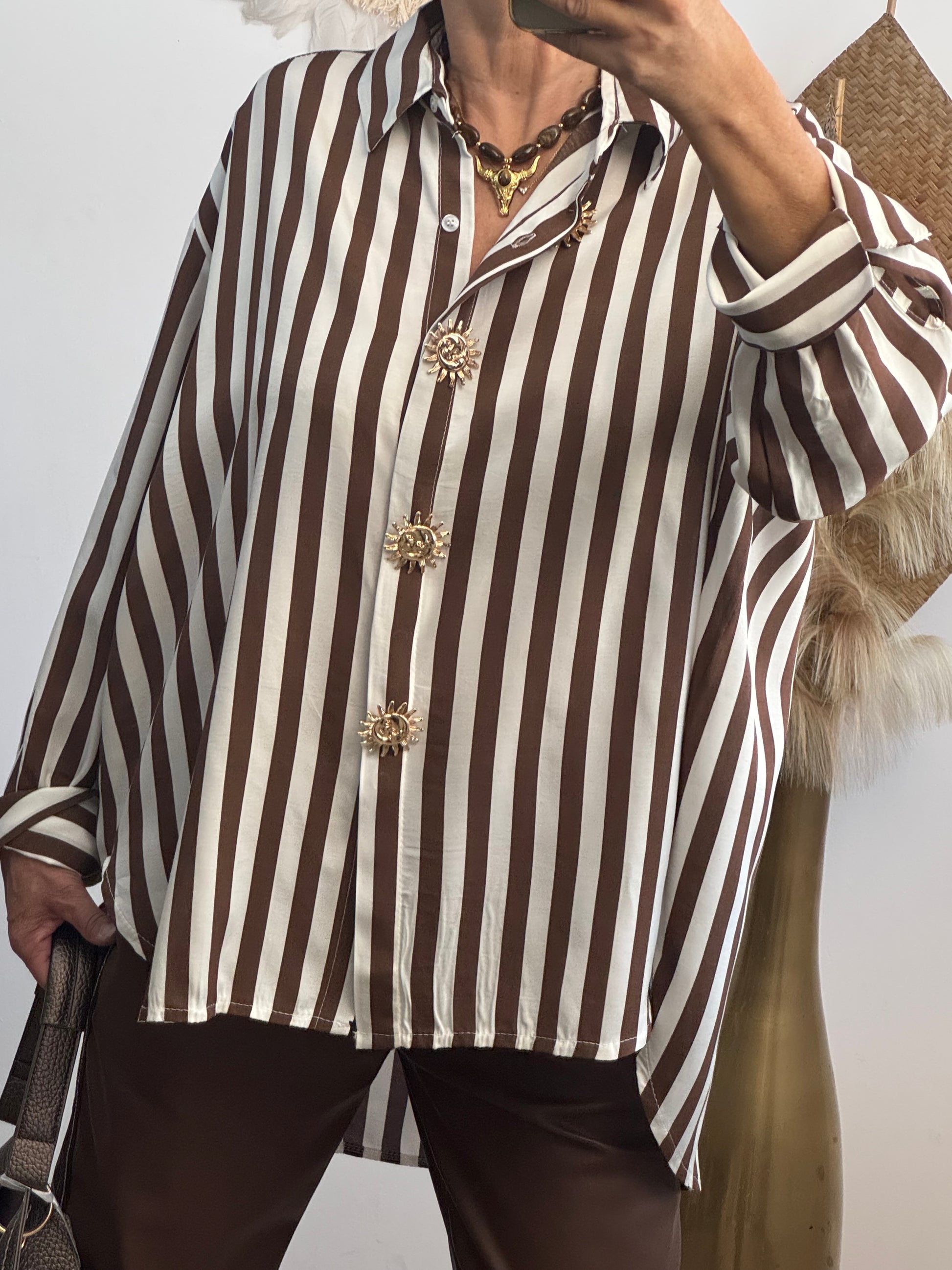 Chemise Valentine marron