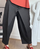 Pantalon Alan marron fines rayures TU 38/48