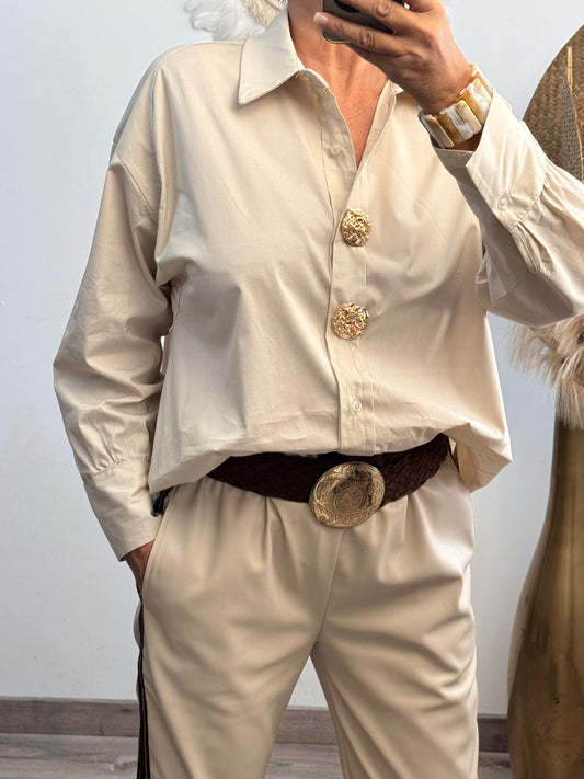 Chemise Apolline beige