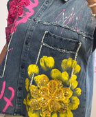 Chemise jeans Flowers