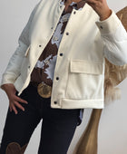 Blouson blanc cassé