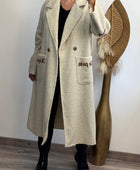 Manteau long beige