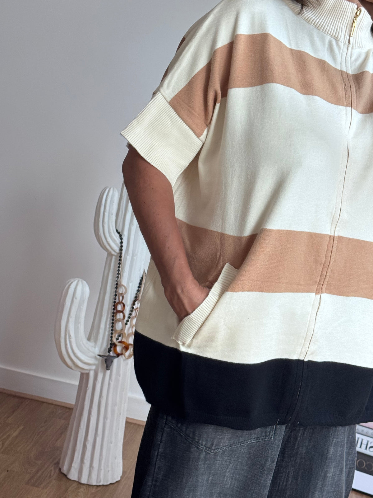 Pull Romy crème jolie forme