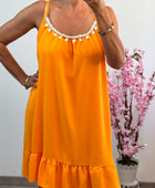 Robe à bretelle orange