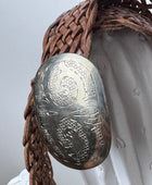 Ceinture cuir tressé marron clair
