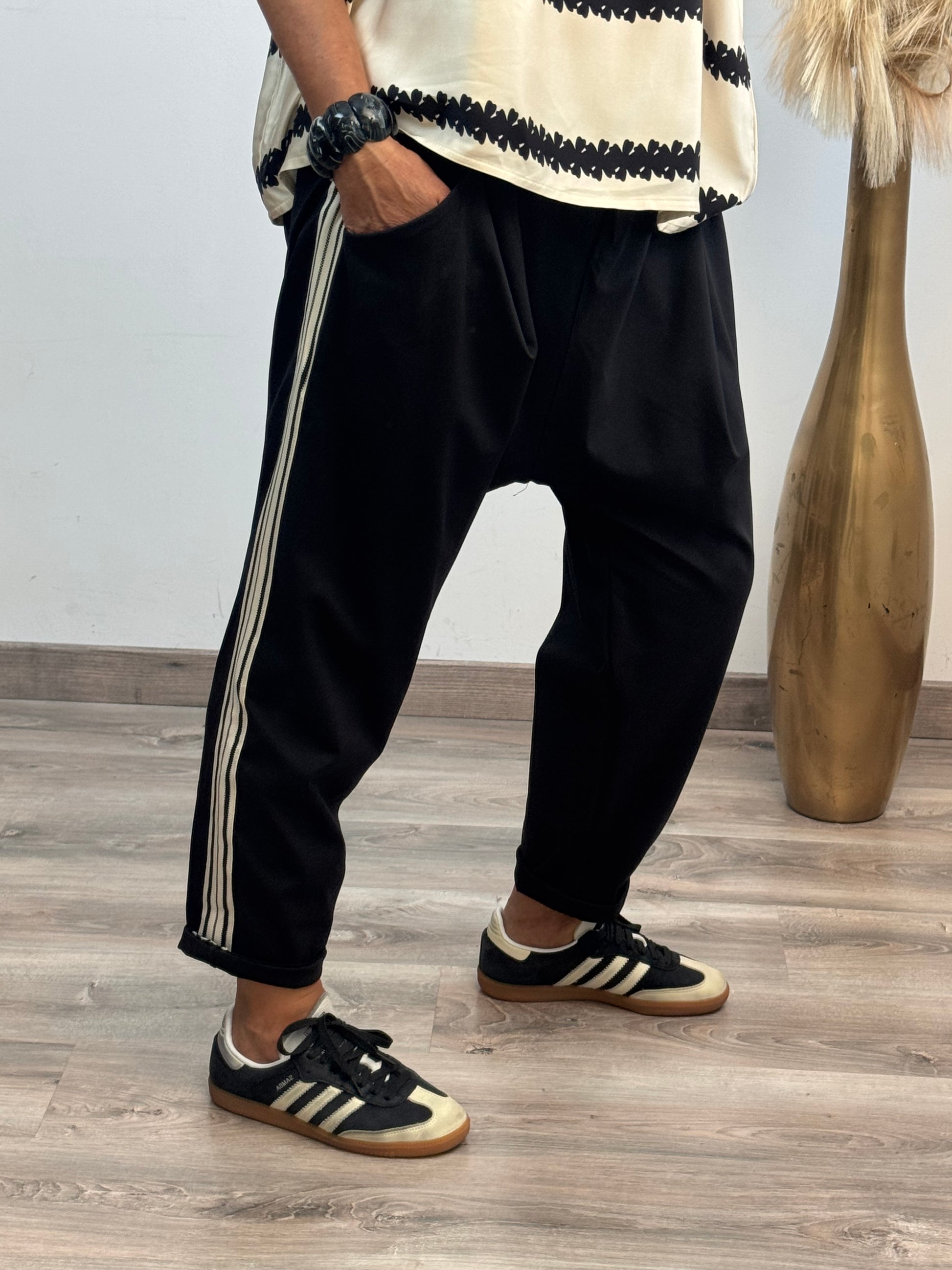 Pantalon confort saroual noir ✅ petit défaut ✅